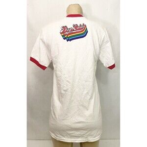 Deep Eddy Vodka Small Short Sleeve Rainbow Logo Graphic T Shirt Y'ALL MEANS ALL